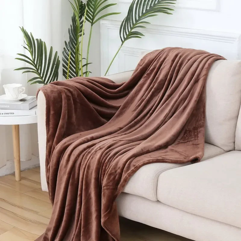 Cozy Velvet Sofa Blanket